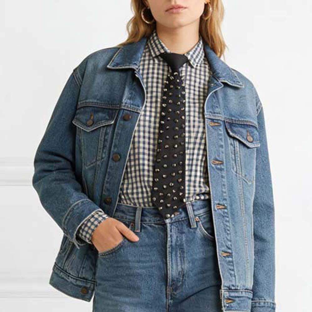 Choker Punk Style Long Necktie Black Pre-tied Tie Y2K Rivet Tie  Daily