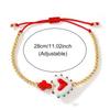 Women Bohemian Beaded Bracelet Colorful Heart & Star Charms Adjustable Chain Perfect For Daily Wear Vacation And Holiday Gift