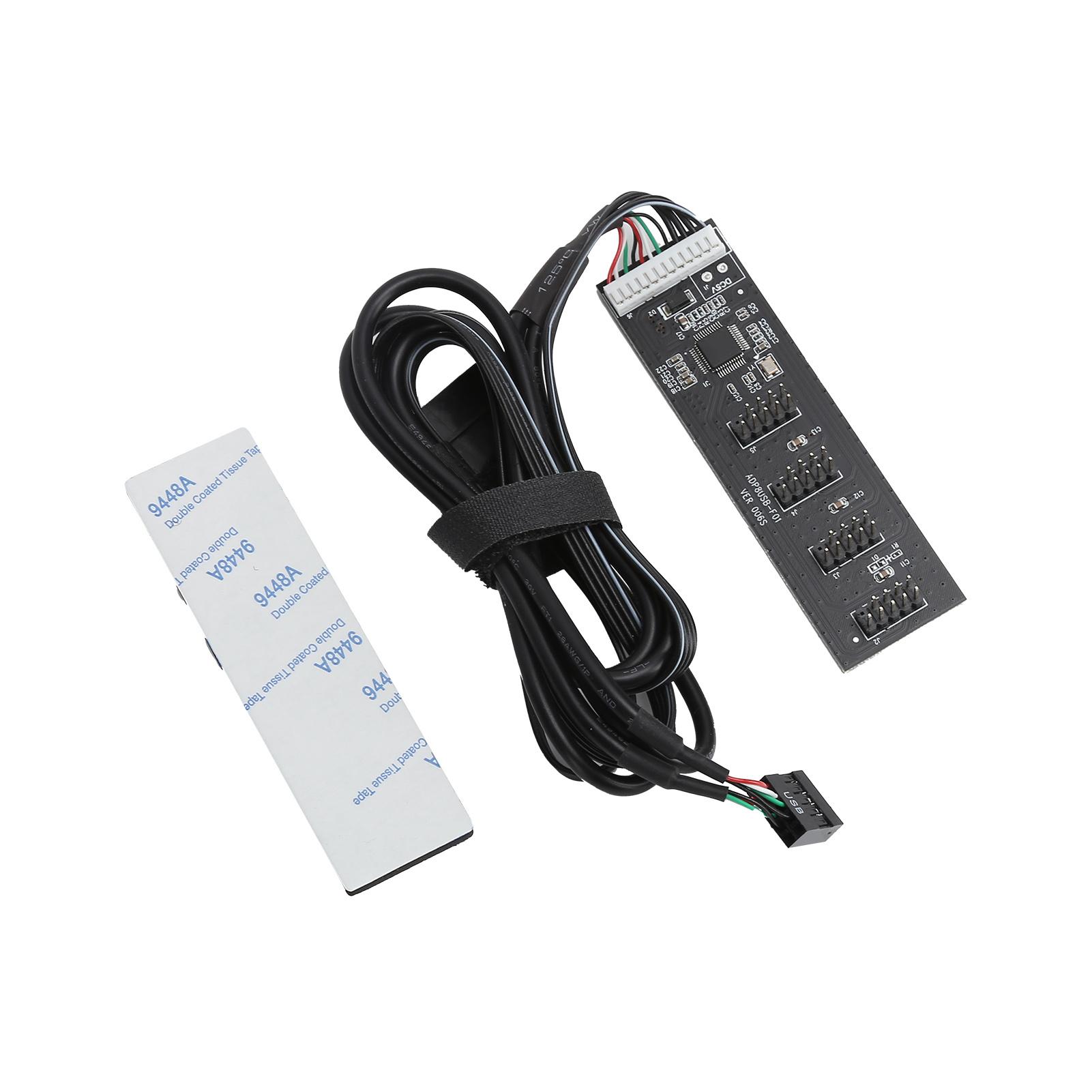 

Концентратор материнской платы компьютера USB2.0 9PIN на 4 порта 9PIN Интерфейс Адаптер Карта Расширения HUB