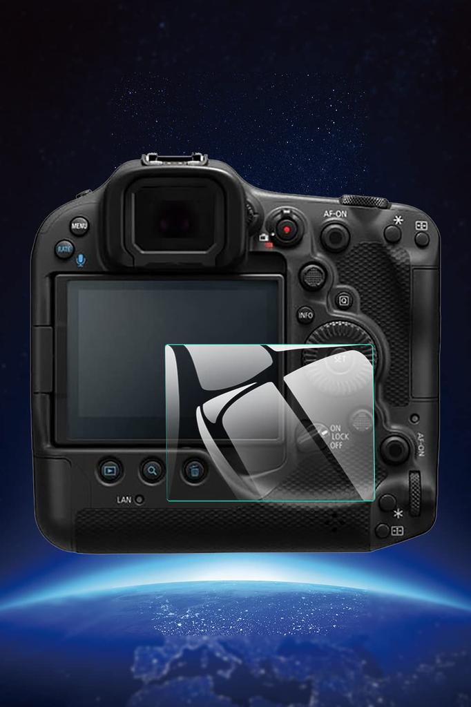 EternalStars Camera Screen Protector with 9H Full for Canon EOS R3 3-Piece Hardness, Coverage,