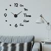 Nordic Creative and Personalized Diy Clock, Living Room Background Wall Clock, No Need for Drilling, Silent Clock, Bedroom Wall Clock