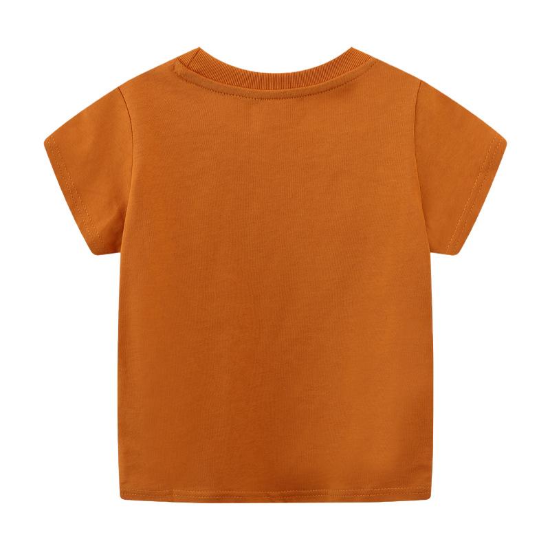 Summer New Boys T-shirt In Europe and The United States Wind In Small Children Cartoon Children Round Neck Short-sleeved Tops