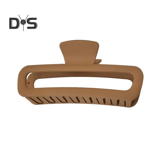 

Геометрия когтя для волос Прямоугольная форма Нескользящие зубцы Зажим для волос с задней частью Пластиковый крепкий захват Аксессуары для волос