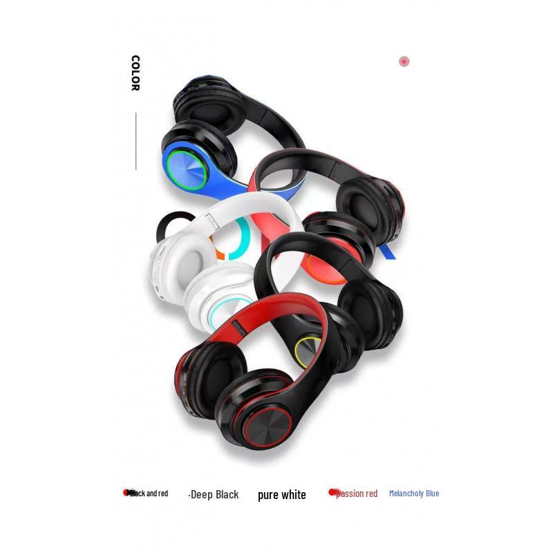 Luminous Heavy Bass Wireless Bluetooth Sports Headset with Mic