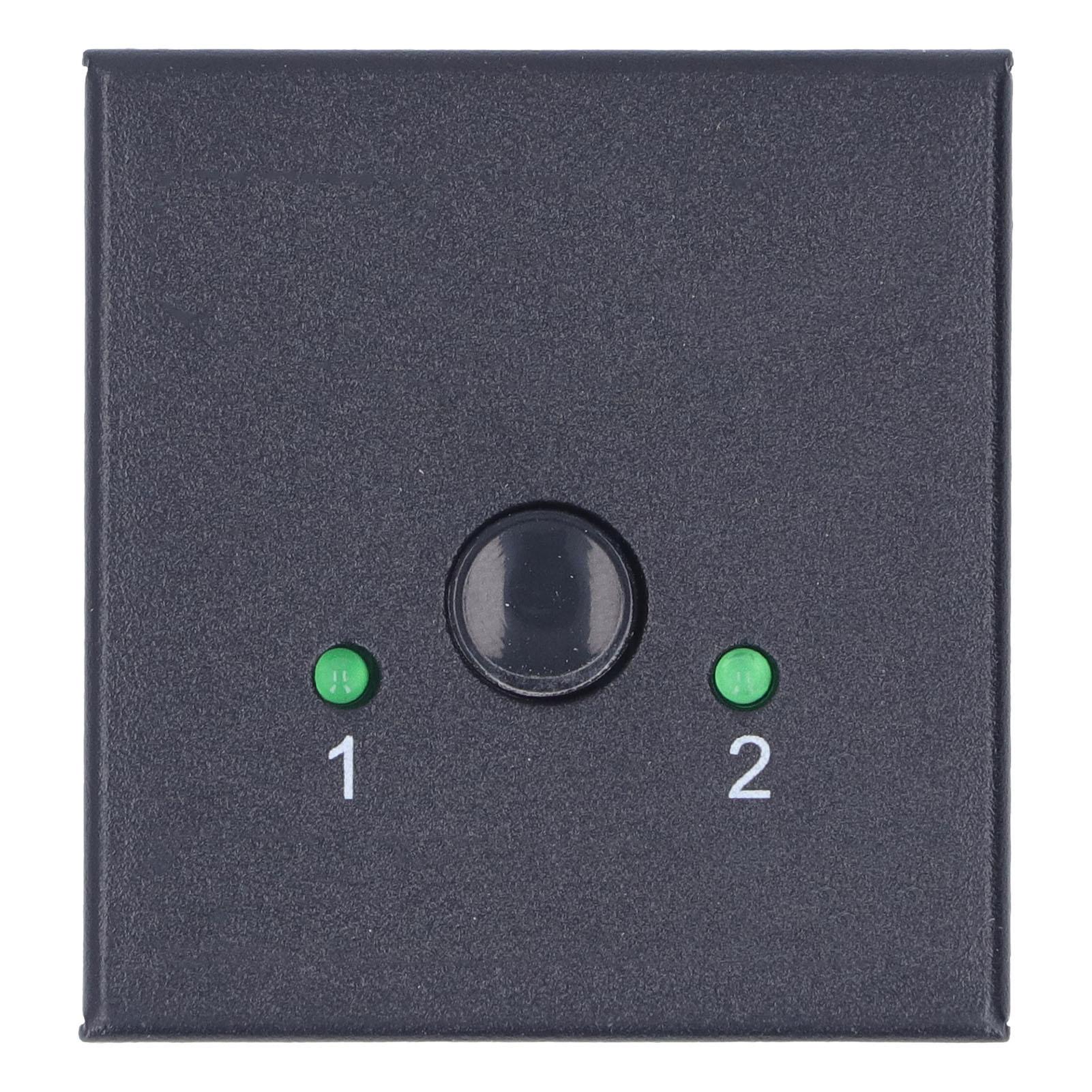 

4K HD Switcher 2 In 1 Out Bi Direction Switch Plug and Play Metal Shell HD Multimedia Switcher for