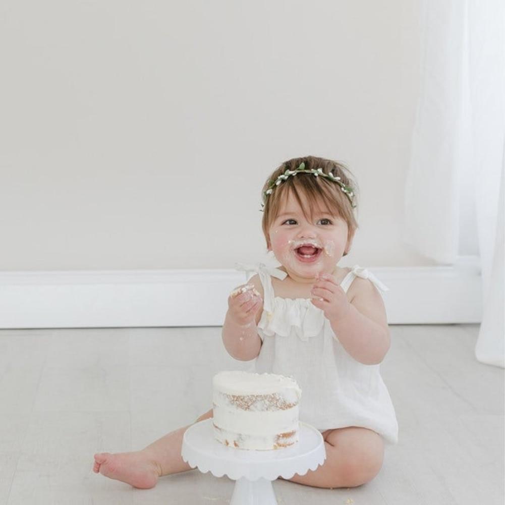 Summer Baby Girls Rompers Solid Cotton Linen Infant Romper Ruffles Slip Strap Kids Playsuit Jumpsuits Onepiece Baby Clothes