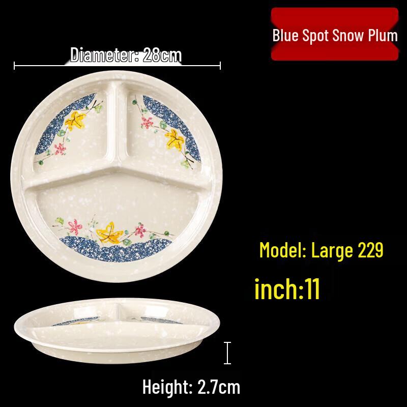 

Melamine Divided Canteen Tray