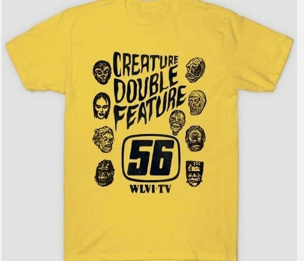 - Creature Double Feature Classic Monsters T-Shirt S-345XL Unisex T-Shirt XXL