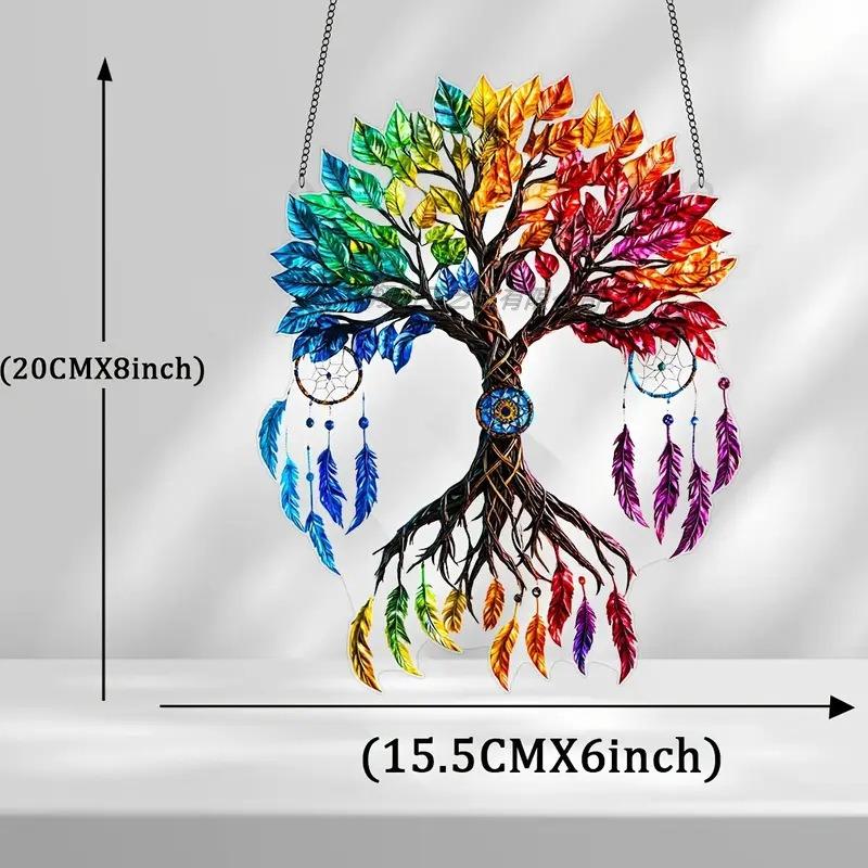Acrylic Dream Catcher Series, Waterproof and Scratch-proof, Acrylic Indoor and Outdoor Atmosphere Decoration Pendant