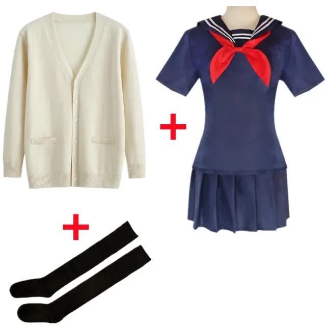HAni Anime My Hero Academia Himiko Toga Cosplay Costume JK Uniform Skirts Sweater Coat Halloween Christmas Clothes Wom Ww