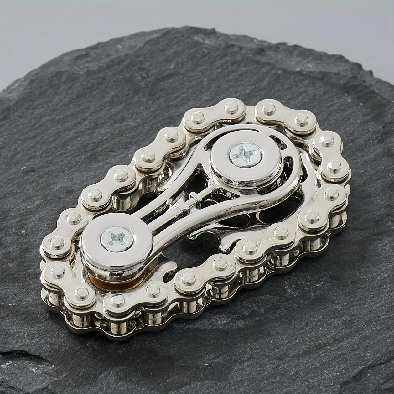 

New Sprockets Flywheel Fingertip Gyro Fidget Spinner Antistress Anxiety Metal Bike Chains Edc Spinner Fidget Toys For Adult