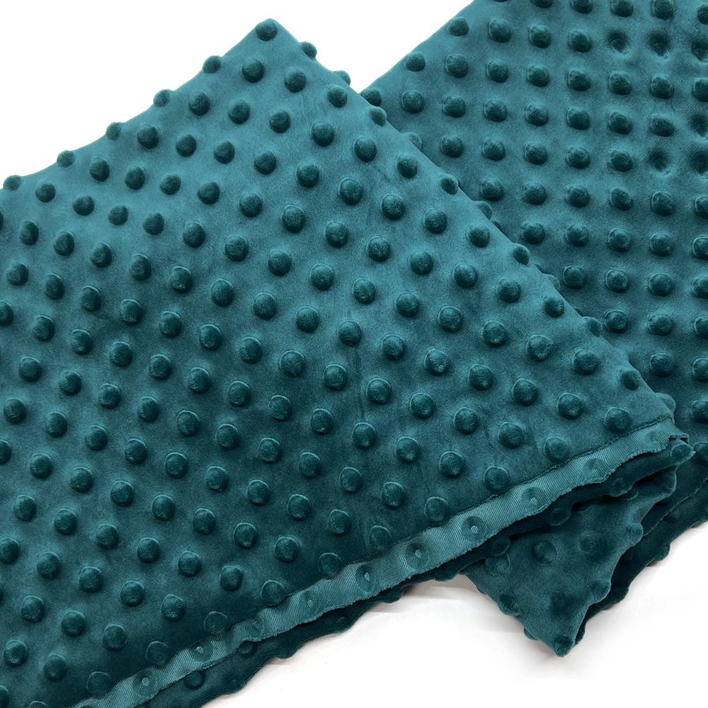 Minky Dot Fabric For Baby Comfort Blankets 1mm Pile Length Polyester Single Sided Swaddle Baby Crying Comfort Plush Fabric