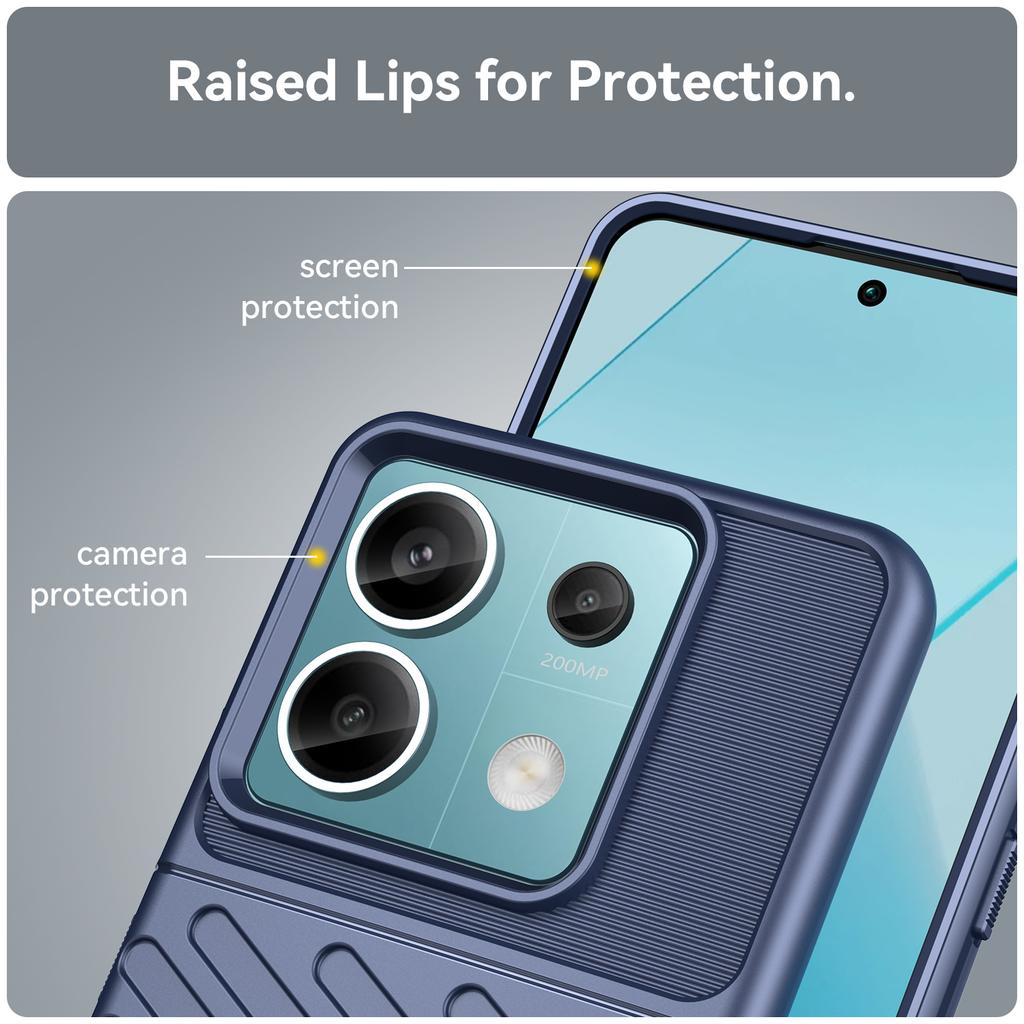 Thunder Series For Xiaomi Redmi Note 13 Pro 5G/Poco X6 5G Case Thickened TPU Soft Phone Cover