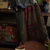Little Mud Girl Retro Artistic Handmade Cotton Patchwork Pants