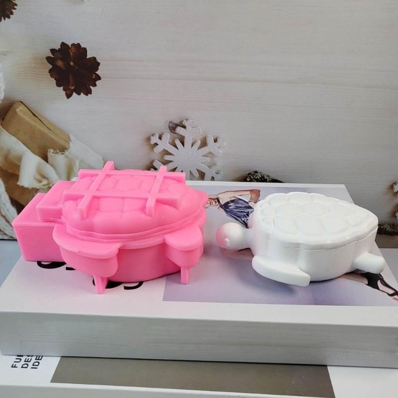 Turtle Resin Jewelry Jar Molds with Lid for Making Jewelry Jar Storage Box DIY Craft, Turtle Resin Jewelry Case Molds