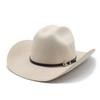 Cowboy Hat Felt Top Hat Western Gentleman'S Hat Felt Hat Jazz Hat Men'S Winter Hat