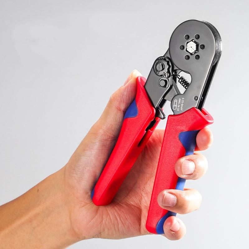 Crimping Pliers 6-4 0.25-10mm² / 6-6 0.25-6mm² Tubular Terminal Crimper Wire Ferrule Crimper Tools Household Electrical Kit