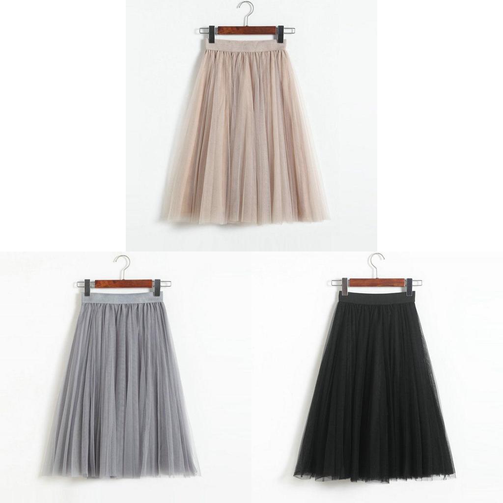 Gonna da ballo tutu a 3 strati di alta qualità per donna, sottogonna in tulle per eleganza vintage