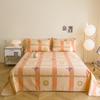 " Cotton Thickened Bed Sheet Plant Flowers Printed Single Double Top King Sheets Pure Cotton Single Size Kids Bed Linen "