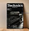Technics Dat Digital Audio Tape Vintage Hi-Fi Metal Poster -20x30cm Tin Sign