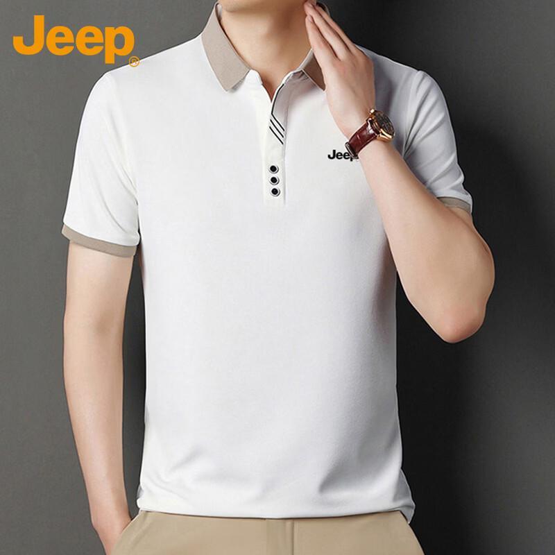 Jeep Men's Ice Silk Business Polo T-shirt