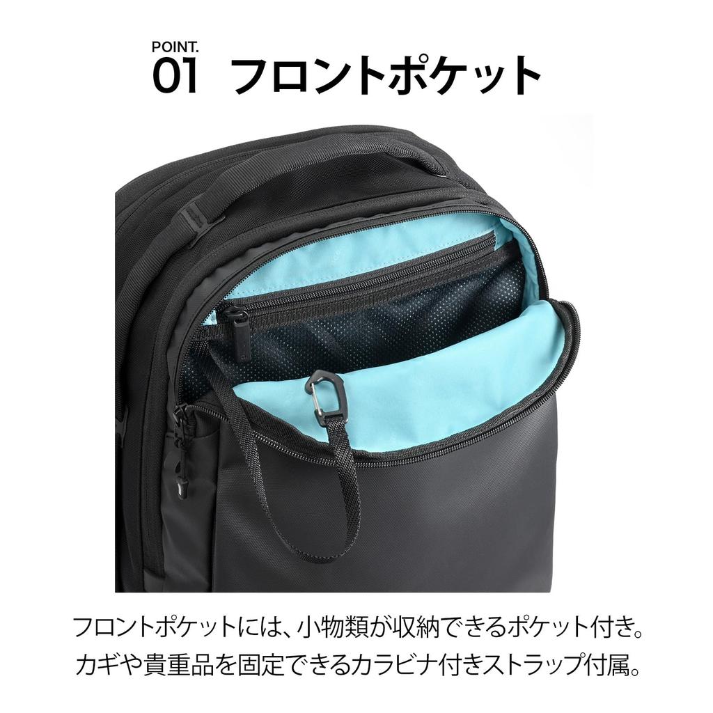 Ace Gene Lagurentis Business Backpack, Fits B4 Size, Fits 15.6-inch PC, 29L, 1150g, No. 68324