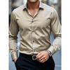 Bolubao New Men Shirts Fashion Long Sleeve Casual Solid Color Elastic Male Wedding Dress Shirt