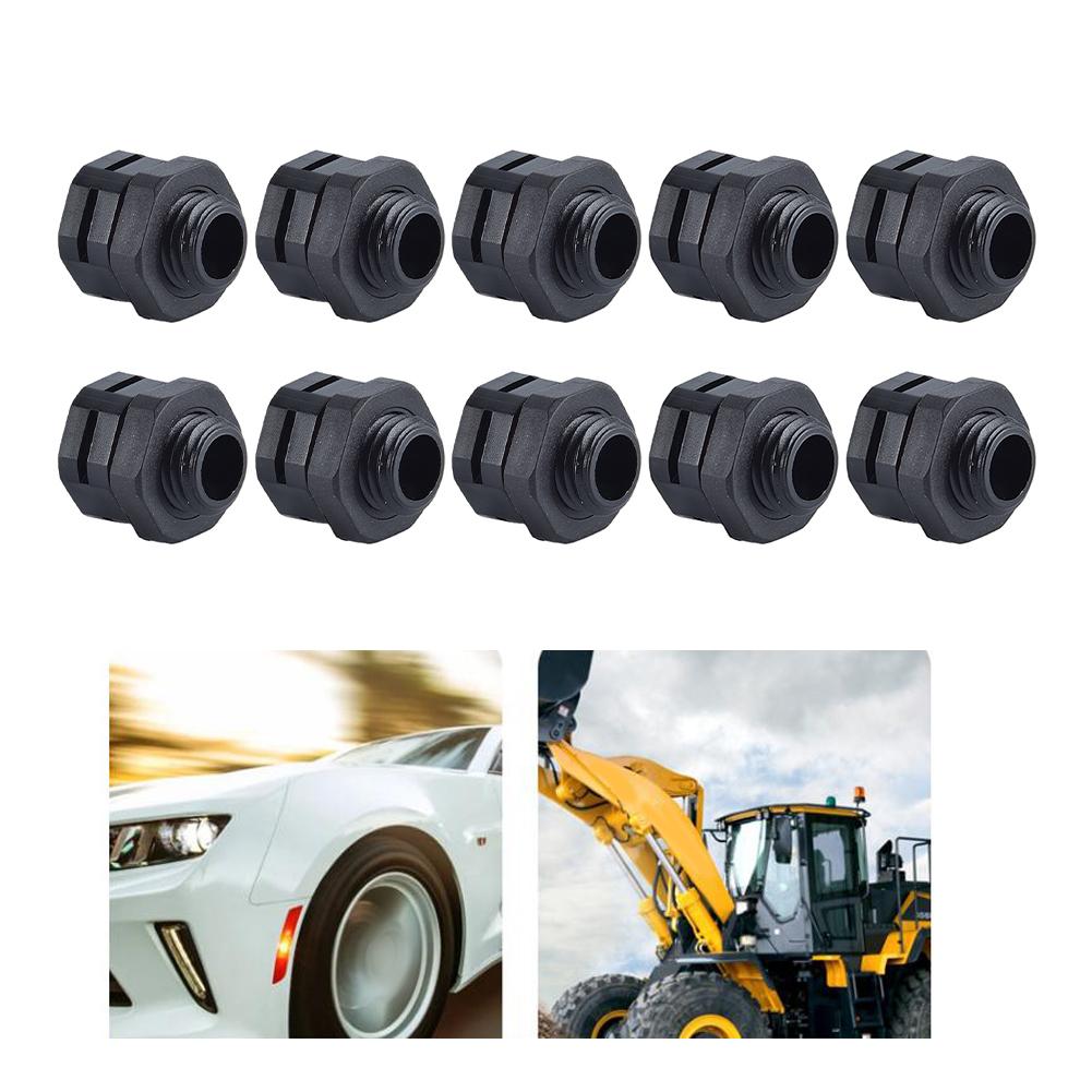 10 Pack Waterproof Ventilation Screws for For outdoor Lighting Fixtures IP68 Rated Breathing Valves M Sizes Black