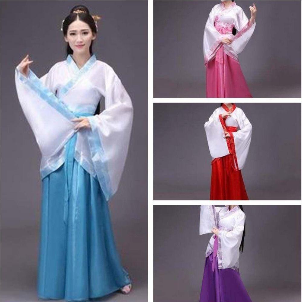 Classical Ancient Chinese Costume Chinese Style Traditional Women Clothes Dress  Girls