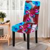 3D Print Dining Chair Cover Strech Elastic Floral Chair Slipcover for Seat Covers Kitchen Stools Home Hotel Decoration