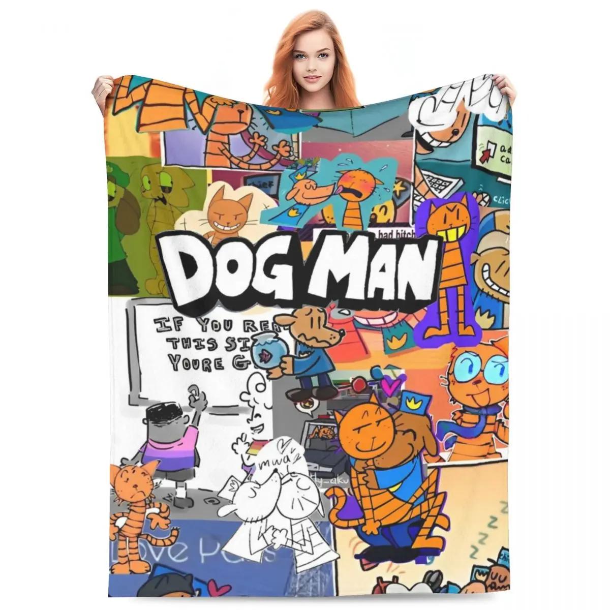 

Dog Man Friend Microfiber Picnic Flannel Throw Blankets for Couch or Bed Warm Customized Bedspread 100x150cm