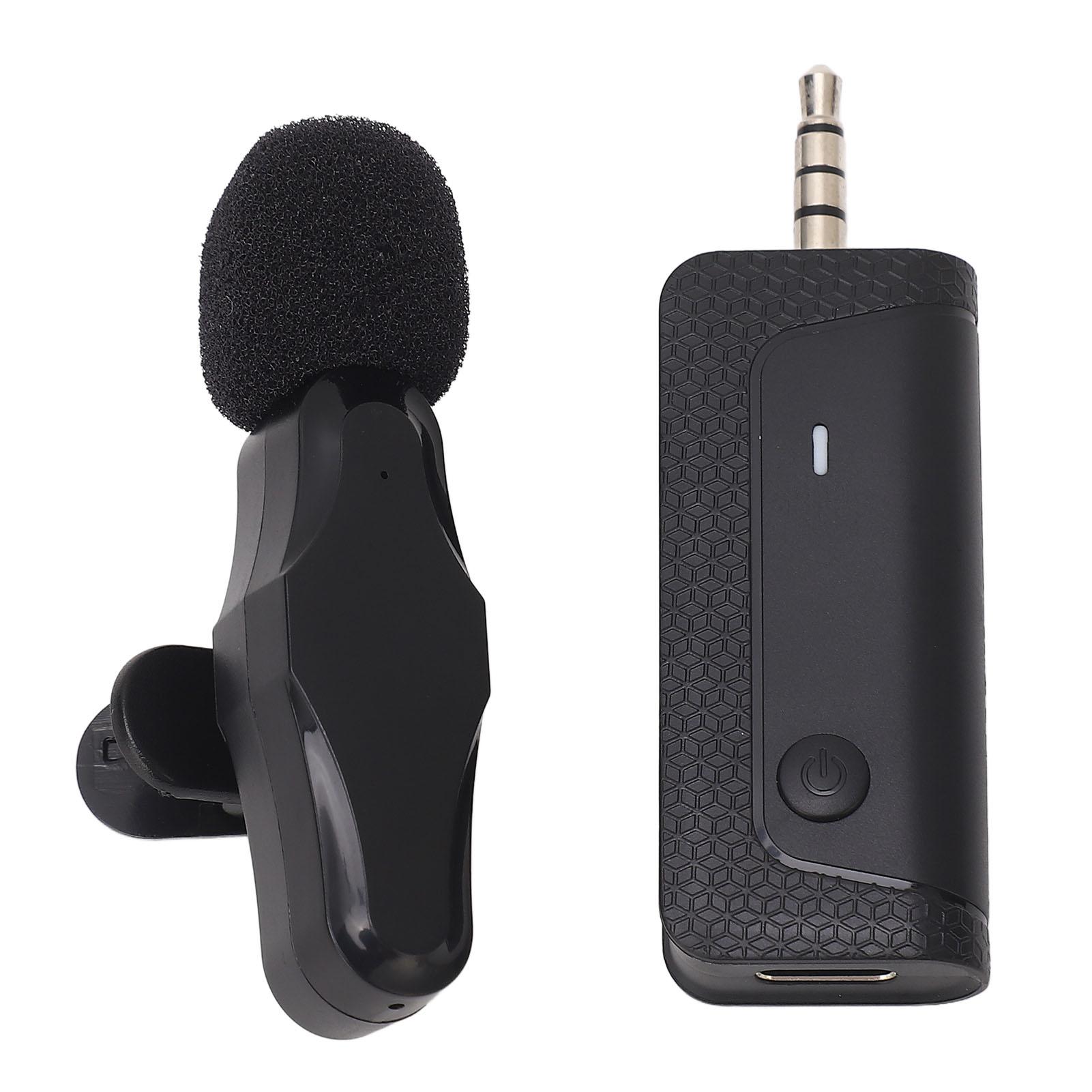 

Беспроводной петличный микрофон Профессиональное шумоподавление Автоматическое сопряжение Петличный микрофон для