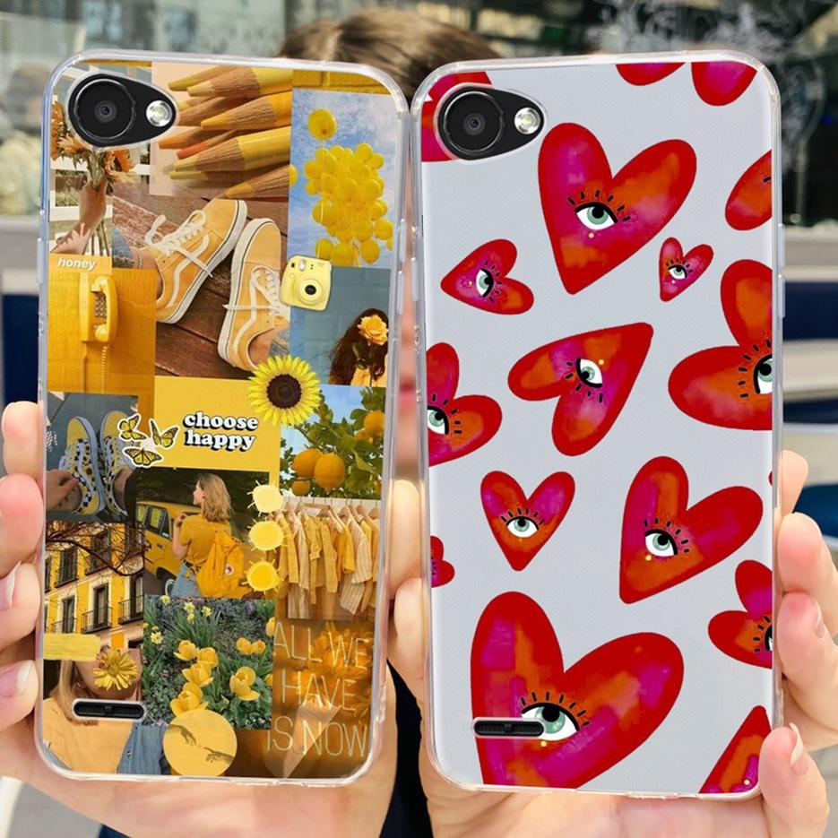 For LG Q6 Case M700 M703 Cute Painted Cover Soft Silicone Phone Case For LG Q6 Q6+ LGQ6 Back Cover Bumper For LG Q6 5.5'' Fundas