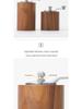 Portable Hand-Crank Coffee and Pepper Grinder with Adjustable Wood Grain Design