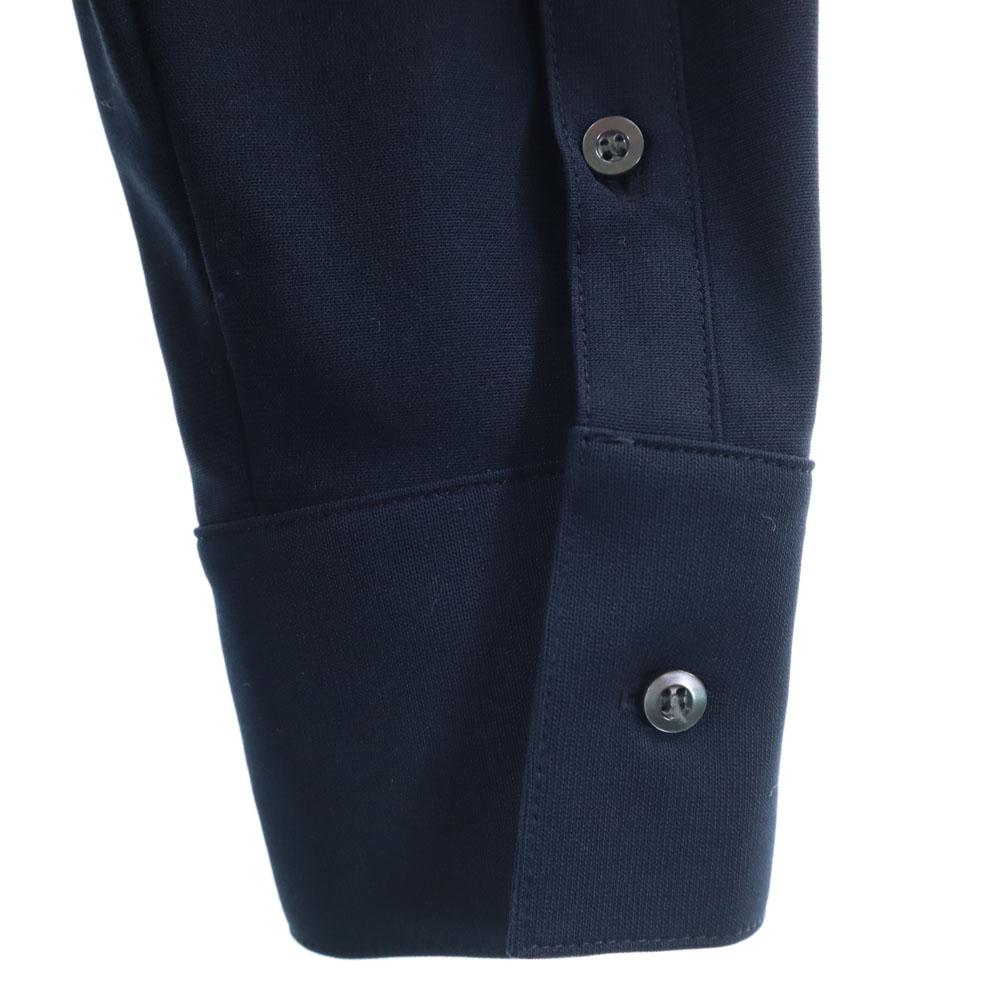 MONOCROM Back logo Long sleeve Button down shirt Navy stretch Men's Used