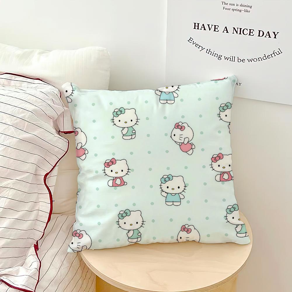 Hello Kitty Character Pillow Case Double Sided Print Ultra Soft Fabric Plush Cushion Dust Resistant Decor Gift Idea