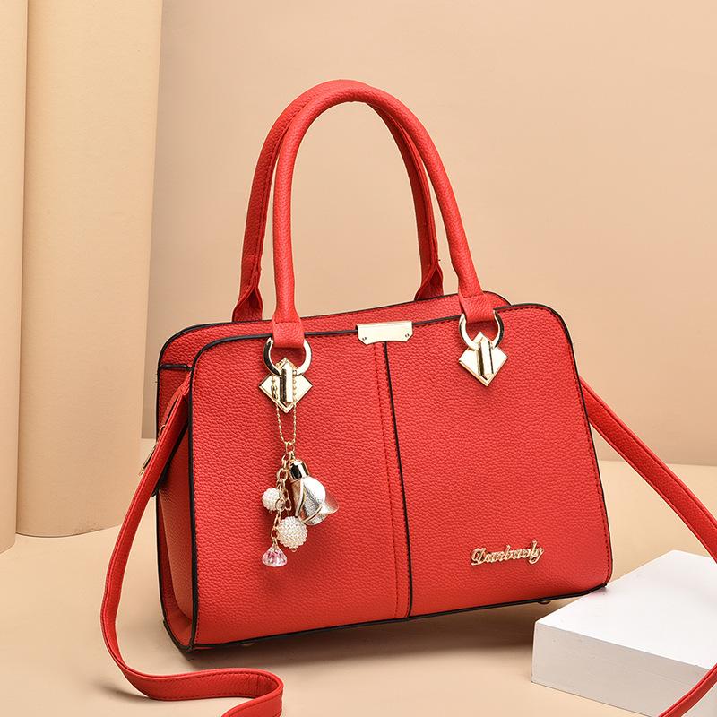 New bag temperament women's bag retro European and American large-capacity handbag women's bag shoulder bag messenger bag bags