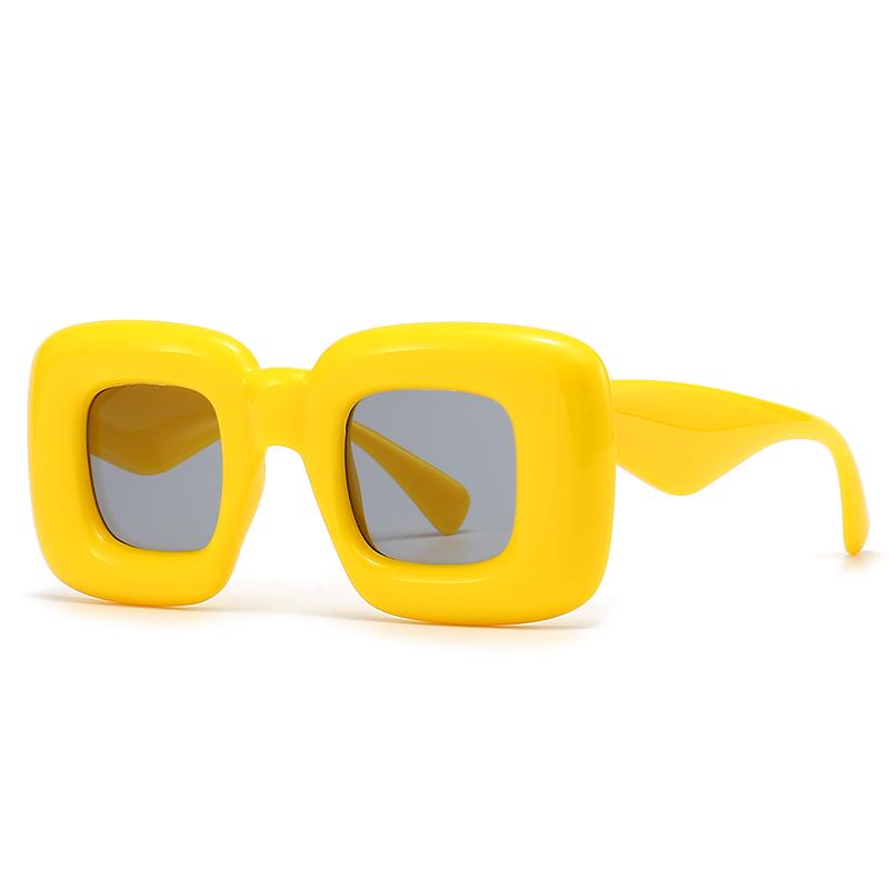 Popular European And American Concept Square Wrapped Style“ Futuristic” Sunglasses Trendy Sunglasses