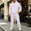Men's Color Hoodie Set - Casual Two-Piece Track Suit for Sports and Daily Wear