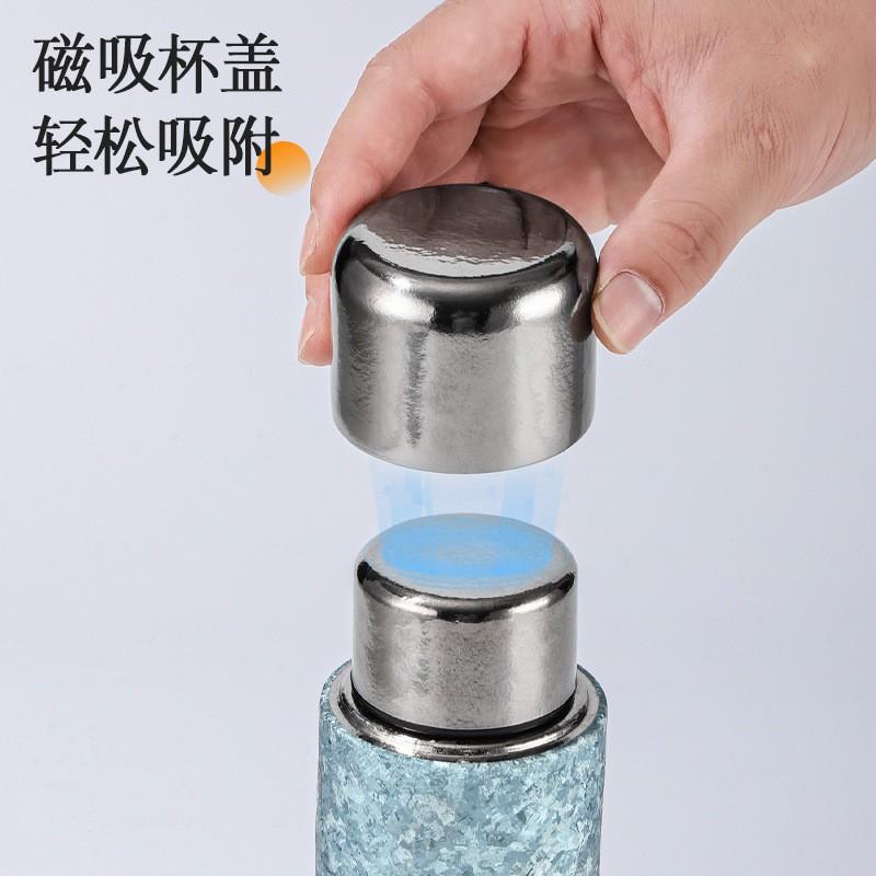 Pure Titanium Insulated Tea Tumbler With Magnetic Dual Lid Built-in Strainer Office Home Travel Gift
