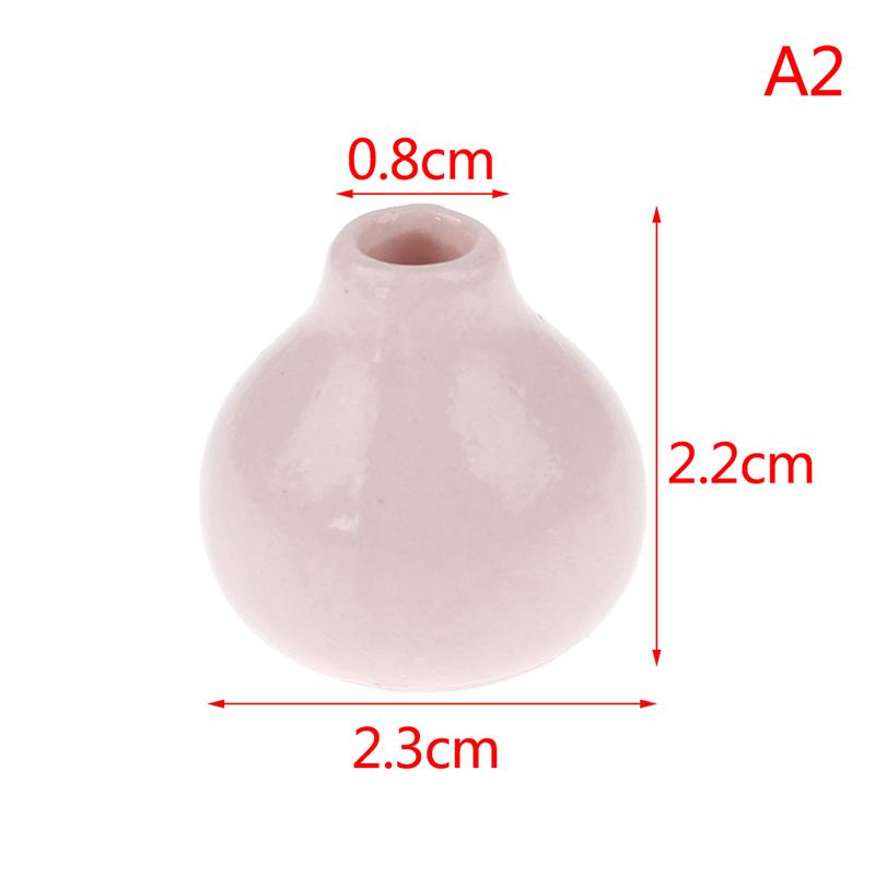 1:12 Dollhouse Miniature Jasmine Hydrangea Flower Green Plant Vase Flowerpot Vase Jar Model Furniture Decoration Accessories