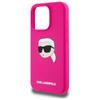 Karl Lagerfeld Klhmp15Xskhpplf Iphone 15 Pro Max 6.7 Fuksja/Fuschia Hardcase Silicone Karl Head Print Magsafe