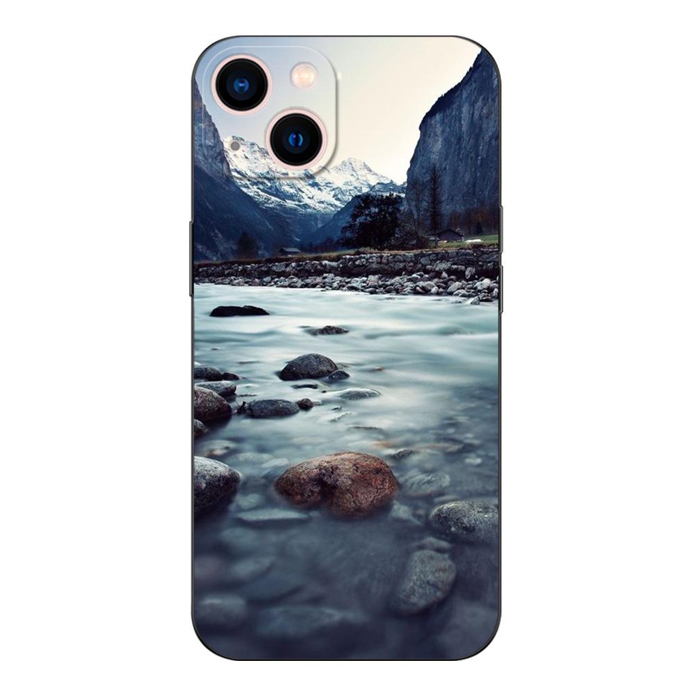 Szenische Berg iPhone Hülle für 14/13/12/11 Pro Max