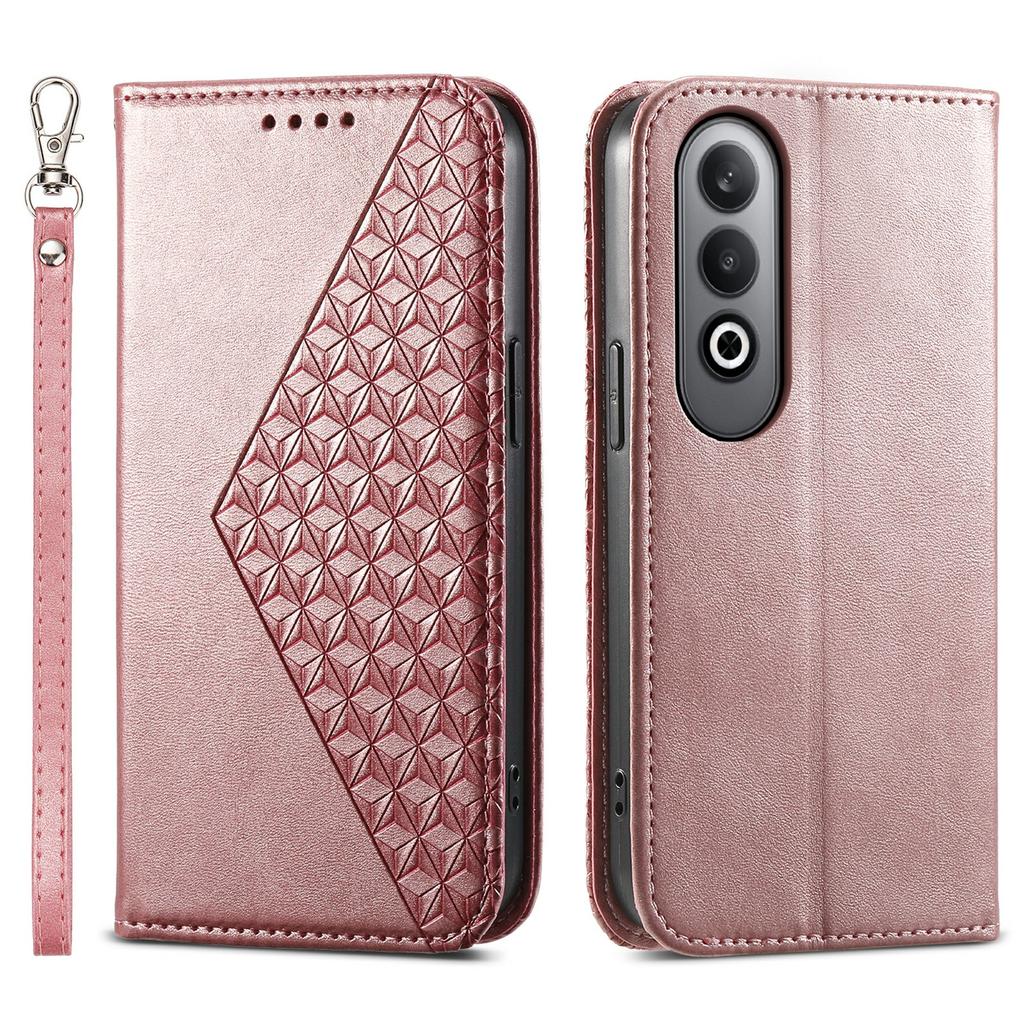 For Oppo K12/OnePlus Nord CE4 5G Case Calf Texture PU Leather Phone Cover with Wallet