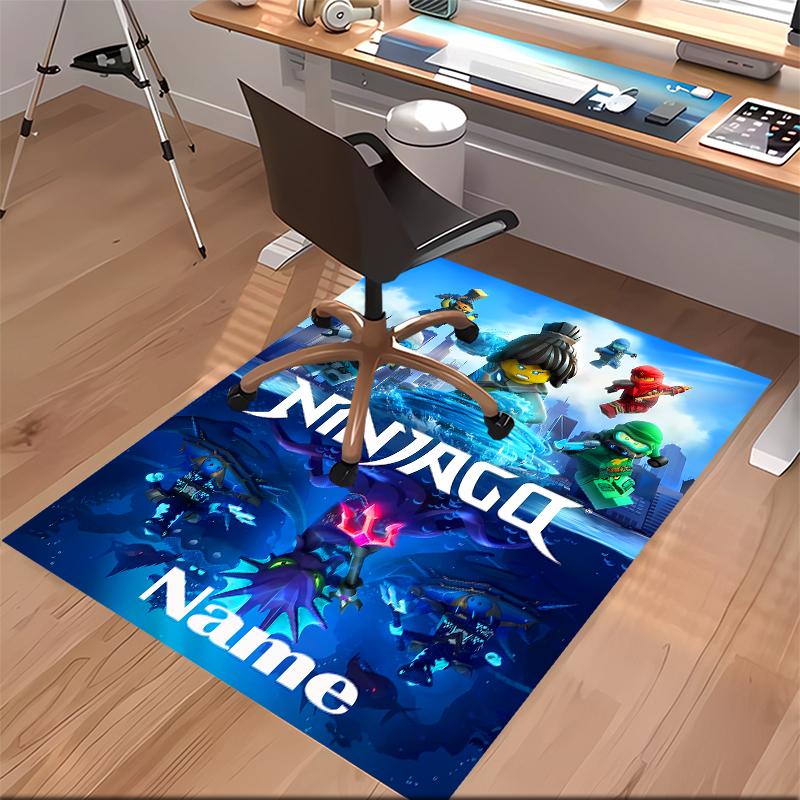 Custom Personalization Lego Ninjago Print Area Rug - Soft, Washable Non-Slip Indoor Mat,Living Room,Home&Office Decorative Rug