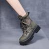 Women's Summer Thin Boots 2025 New Leather Short Boots Breathable Mesh Boots Children's Hollow Mesh Boots Summer