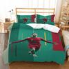World Cup Star Printing Quilt Set Three-Piece, Digital Printing Three-Piece Set