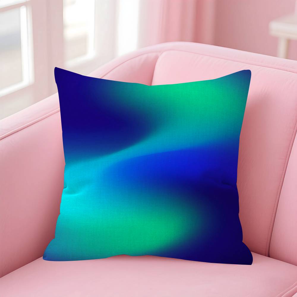 Gradient Halo Pillowcase Toon Gift Cushion Cover Bedroom Home Sofa Chair Seat Decor Pillow Case