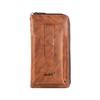 SHABILI Men's Zipper Wallet: Youth Leather Phone Bag & Card Holder, Large Capacity, Multifunctional