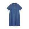 Short Sleeve Shirt Style Flare Long Dress As2do561